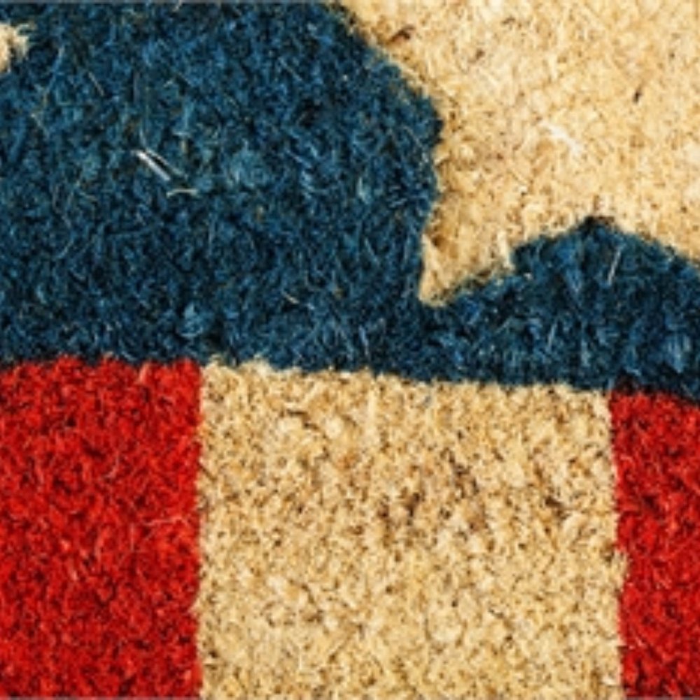 Patriotic Welcome Coir Door Mat - Picture 7 of 7